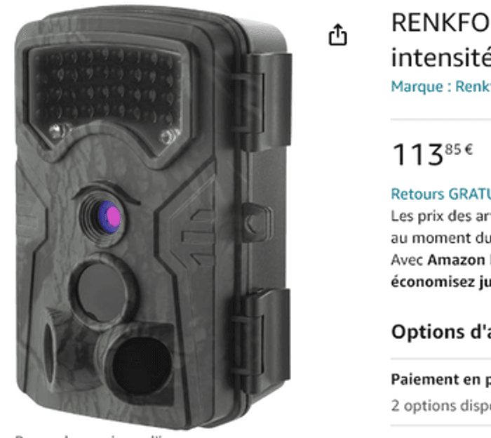 [NEUF] RENKFORCE Caméra de Chasse RF-HC-550 13 Mill. Pixel Del Basse intensité Vert Standard (satiné - photo numéro 3