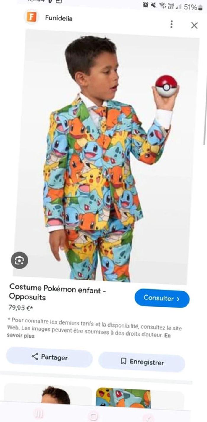 🌺 costume pokemon enfant - photo numéro 15