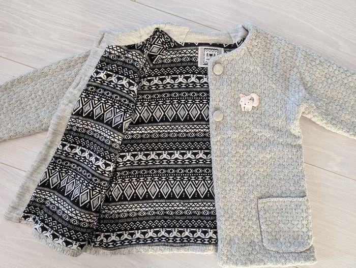 Pull veste gris Sergent Major 6 ans fille - photo numéro 2