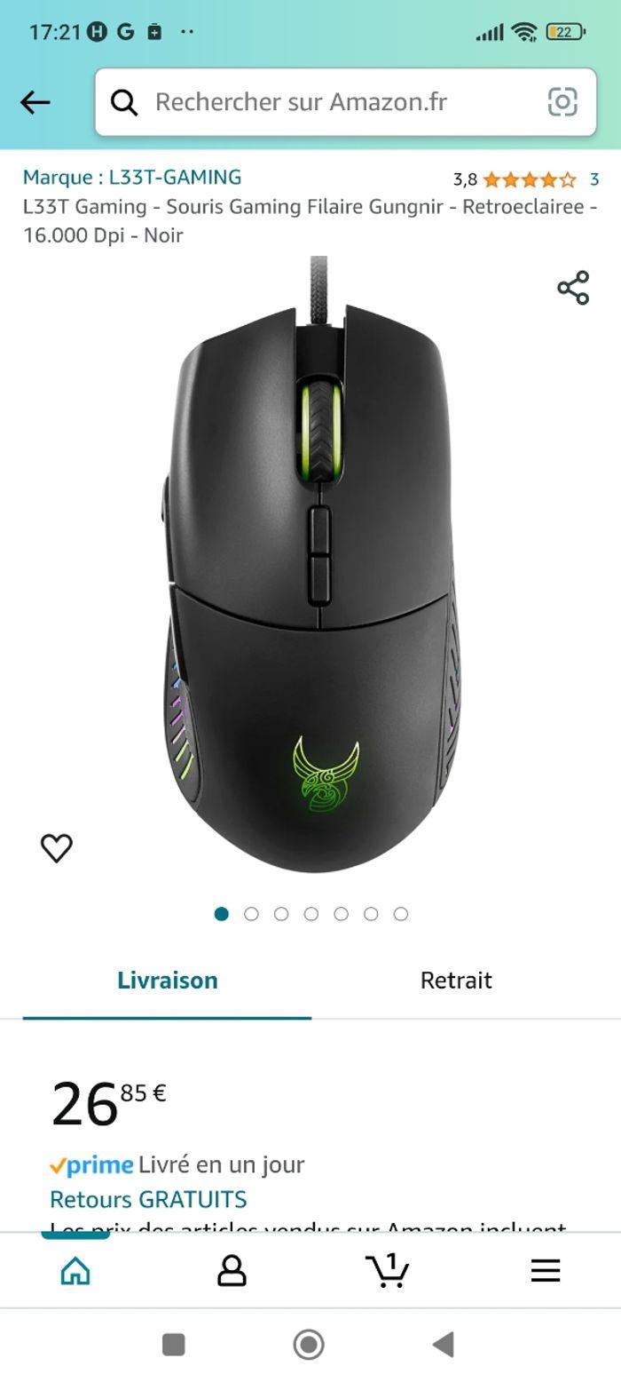 Souris gaming - photo numéro 3