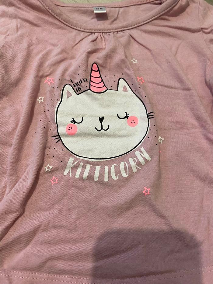 Tee-shirts rose chat licorne tex 36 mois 3 ans - photo numéro 9