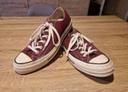 converse basses bordeaux, pointure 40, très bon état, peu portées