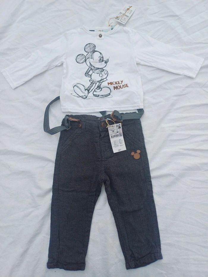 Ensemble Mickey taille 18 mois neuf - photo numéro 1