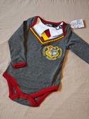 Body neuf avec étiquette Gryffondor Harry Potter - 6/12 mois