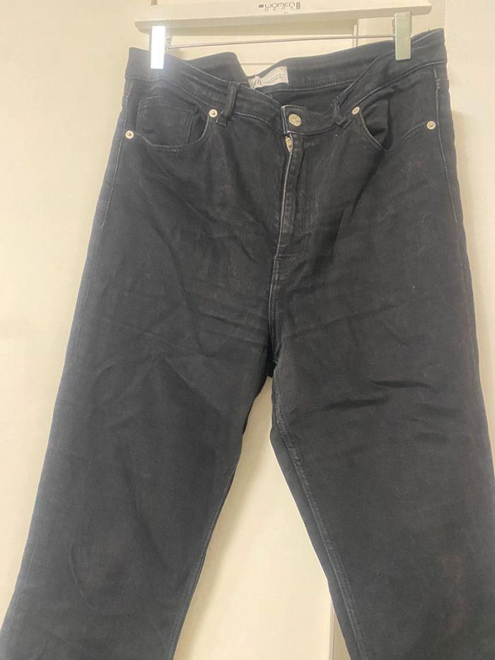 Pantalon jean à taille haute Zara. Taille 42/44. - photo numéro 2