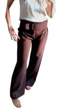 Pantalon laine vintage marron made in france