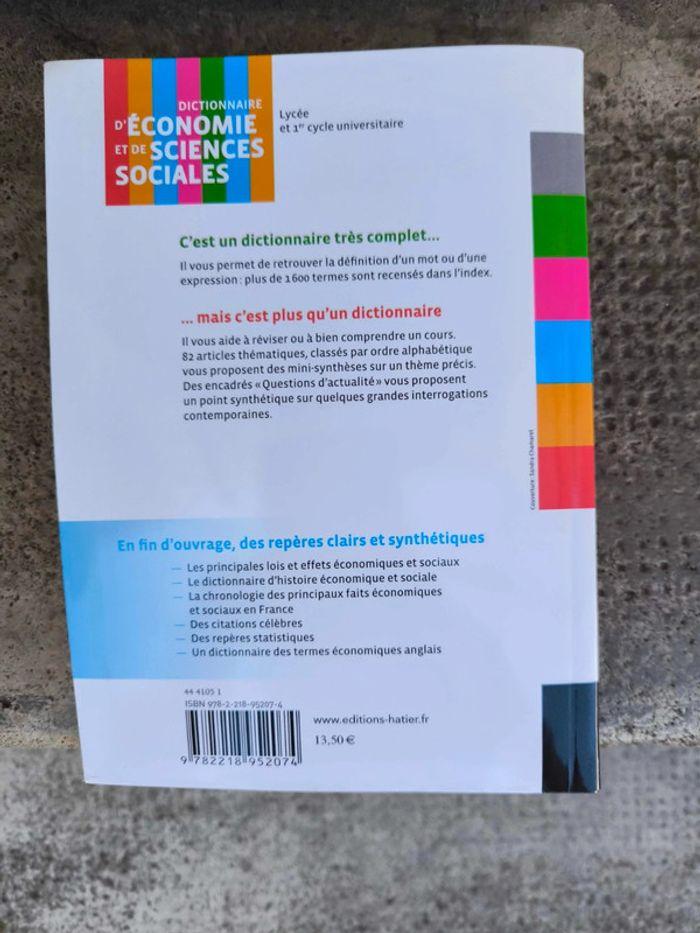 Dictionnaire d économie et de sciences sociales - photo numéro 3