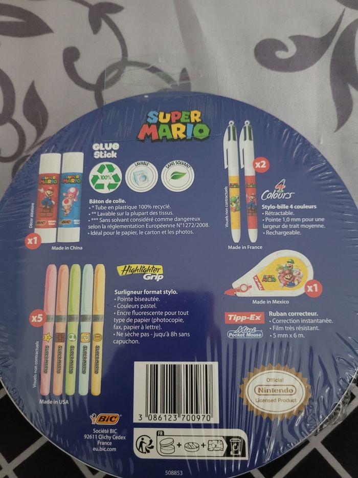 Boite Bic Super Mario neuf - photo numéro 2