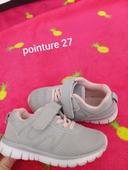 Basket gris paillettes taille 27