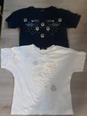 Lot Tee-shirt manches courtes imprimé perles M