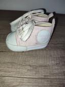 Baskets Canari Baby 0/3 mois rose et blanche