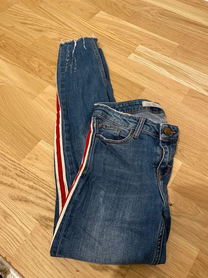 Jeans à rayures Zara - photo numéro 1