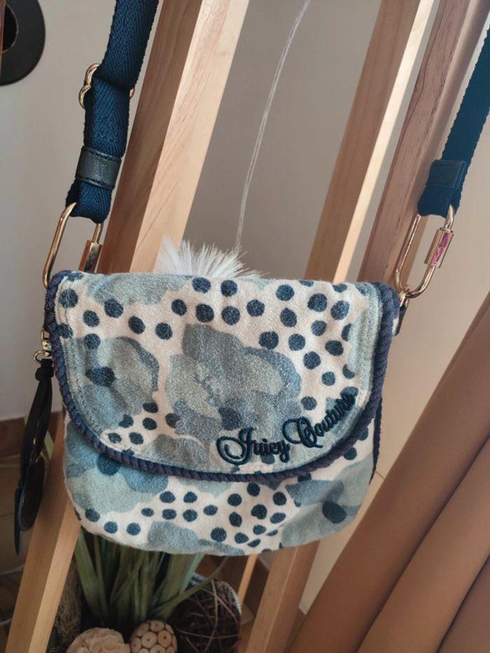 Juicy couture sac bandoulière blanc et bleu rare vintage - photo numéro 3