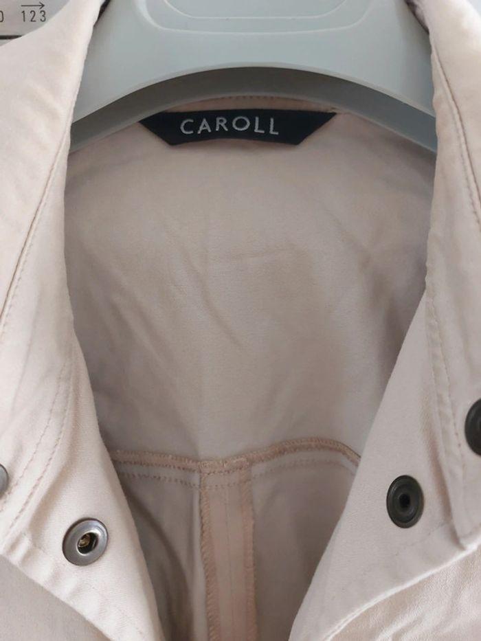 Veste caroll beige demi saison - photo numéro 5