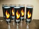 6 verres tubo burn