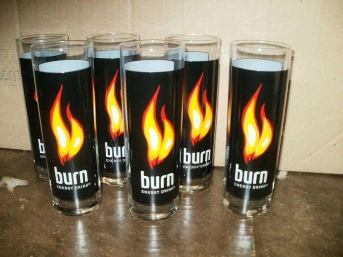 6 verres tubo burn