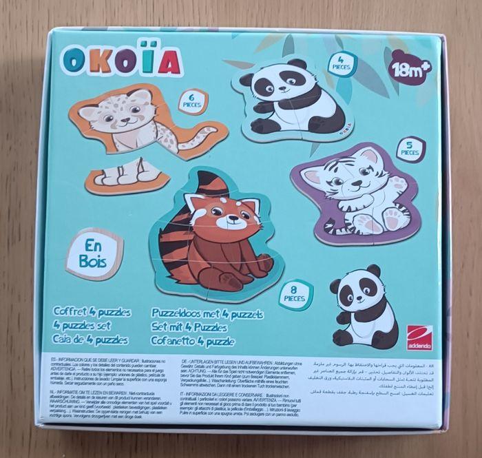 Set 4 puzzles en bois Okoïa 18 mois + - photo numéro 3