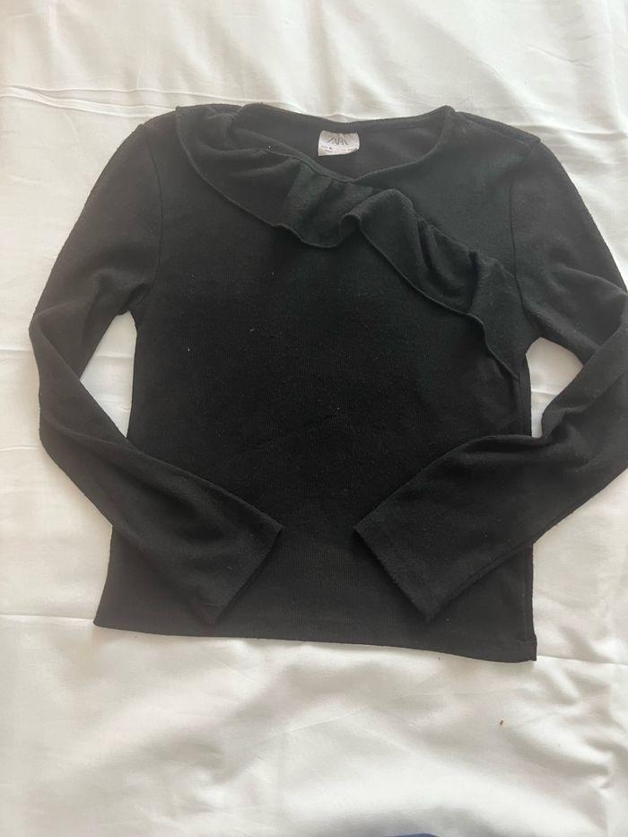 Pull fin noir 9 ans Zara - photo numéro 1