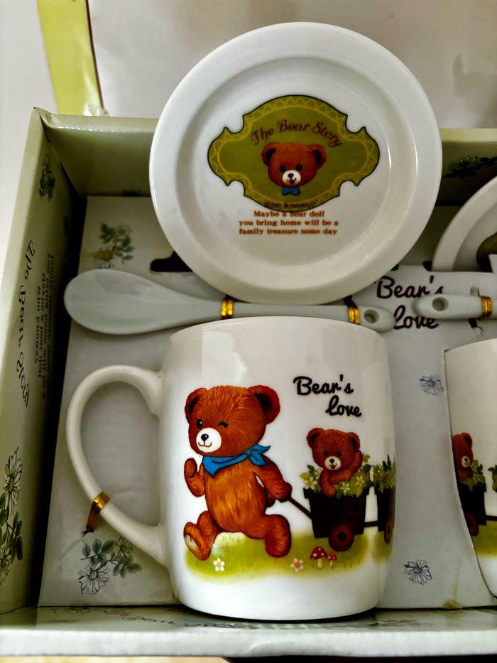 Sublime coffret vaisselle pour enfants 6 pièces neuf Bear’s love - photo numéro 2