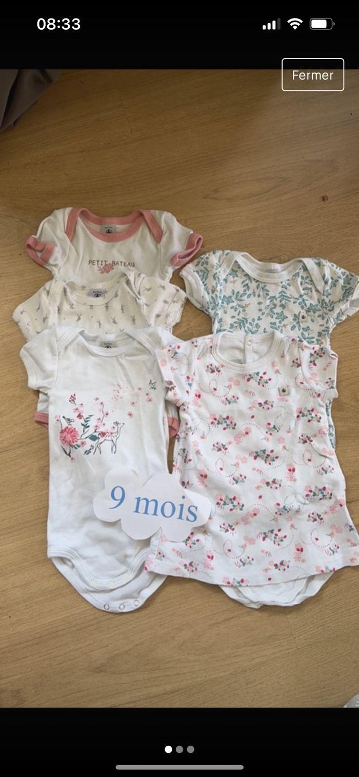 Lot bodies petit bateau été - photo numéro 1