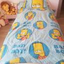 Housse de couette reversible + taie Bart Simpsons