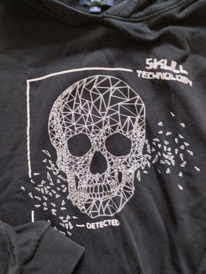 Sweat à capuche Skull Technology XS - photo numéro 2