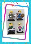 Lot de 4 minifigurines The Legend of Zelda (compatible Lego)