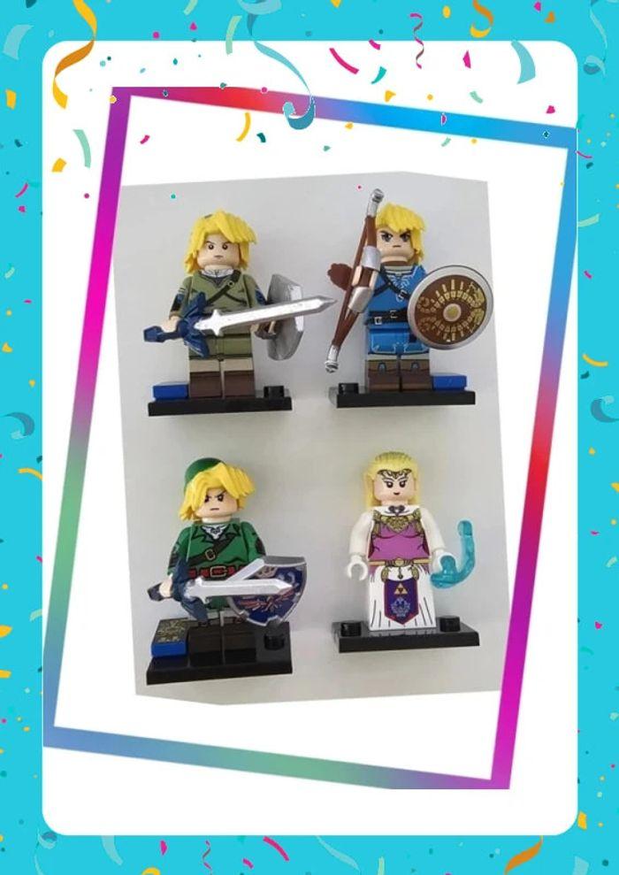 Lot de 4 minifigurines The Legend of Zelda (compatible Lego) - photo numéro 1