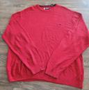 Pull Col Rond Chaps Ralph Lauren Rouge XL Logo Brodé rétro