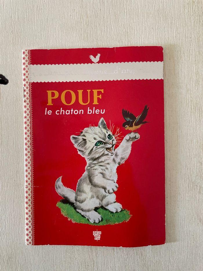 Livre pouf le chaton bleu - photo numéro 1