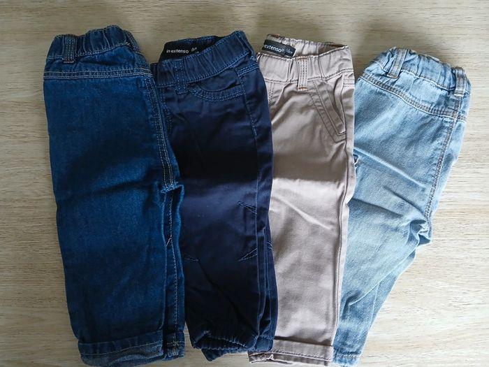 Lot de 4 pantalons in extenso - 6 mois - 68 cm - photo numéro 1