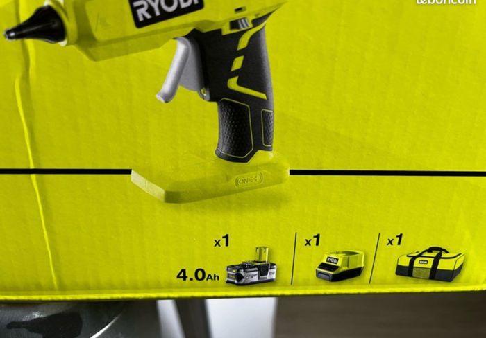 Kit Ryobi pistolet à colle fer à souder agrafeuse sans fil chargeur batterie - photo numéro 4