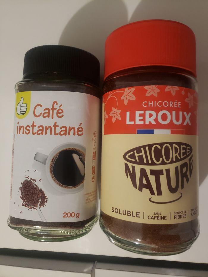 Chicorée Leroux et café soluble