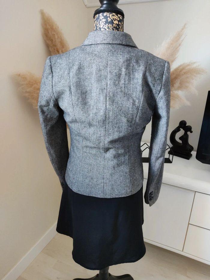 Blaser gris boutonné taille 38 • H&M - photo numéro 4