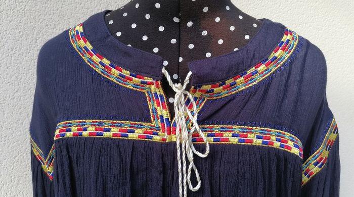 Blouse fluide hippie chic bleu marine Taille S Sweewë - photo numéro 7