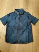 Chemise en jean manches courtes