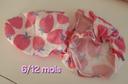 Lot de 2 Chapeaux bébé fille 6/12 mois