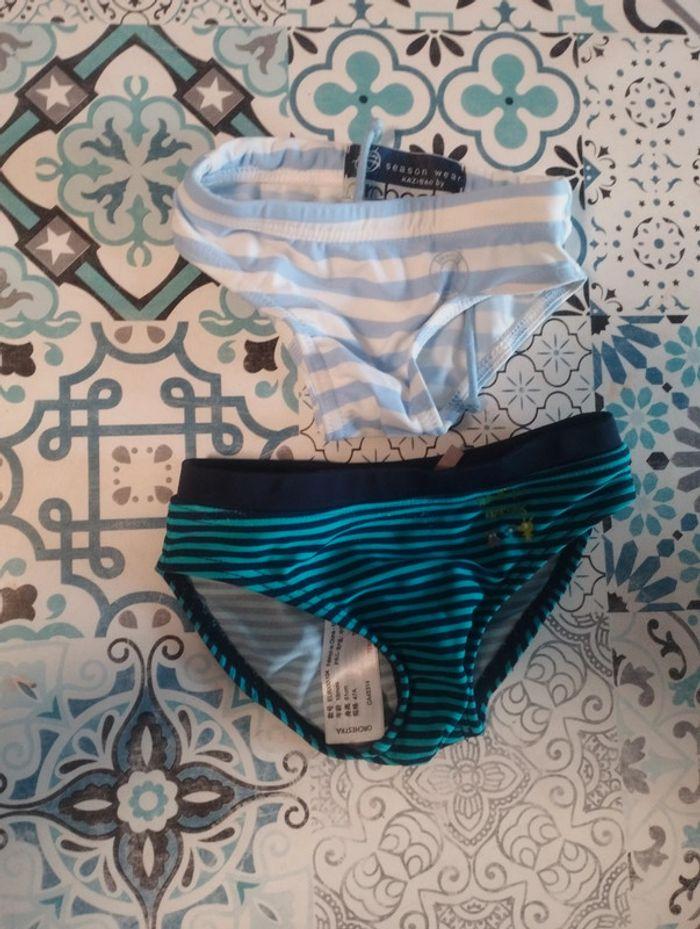 Lot de 2 maillots de bain garçon 18mois tbe