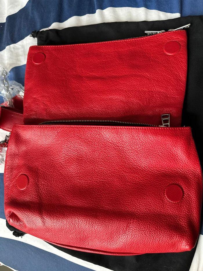 Sac Rocky Zadig et Voltaire cuir rouge - photo numéro 5