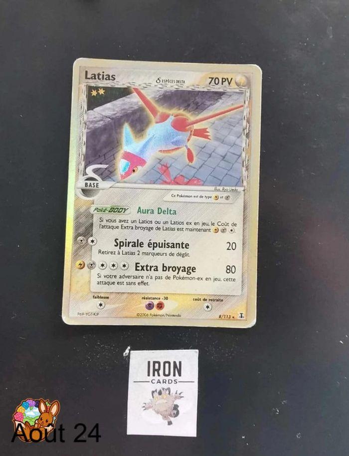 Carte Pokémon Latias Holo 8/113 - photo numéro 1