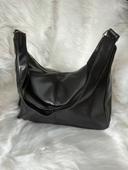 Sac A Main Style Vintage Noir Similicuir Faux Cuir