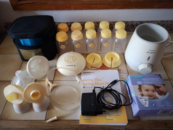 Kit allaitement: Medela Swing Maxi, Medela mini glacière, Chauffe-biberon Philips Avent, Sacs Cong - photo numéro 1