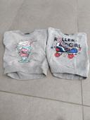 Lot deux sweats taille 3/4 ans