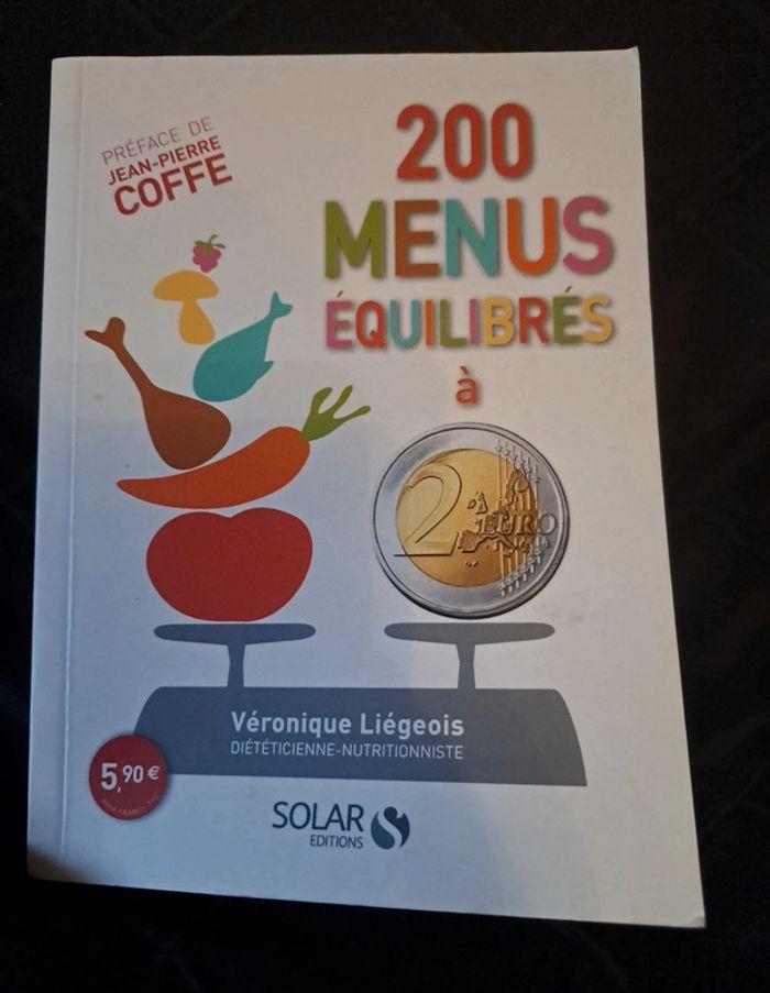 Livre 200 menus équilibrés 2€