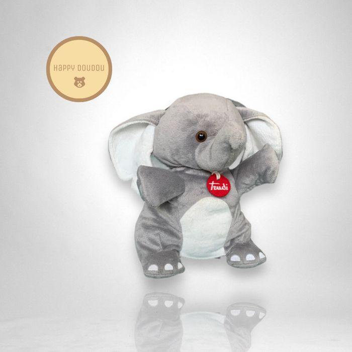 Doudou Peluche marionnette Elephant Trudi A470 - photo numéro 3