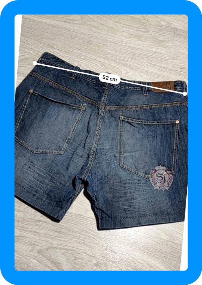 🩳 Short vintage hip hop Sean John en jean Bleu Taille XL 🩳 - photo numéro 6