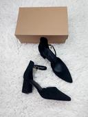 Escarpins à talons  epais à brides de cheville noir Neuf Femme pointure 40 marque JustFab 🍬