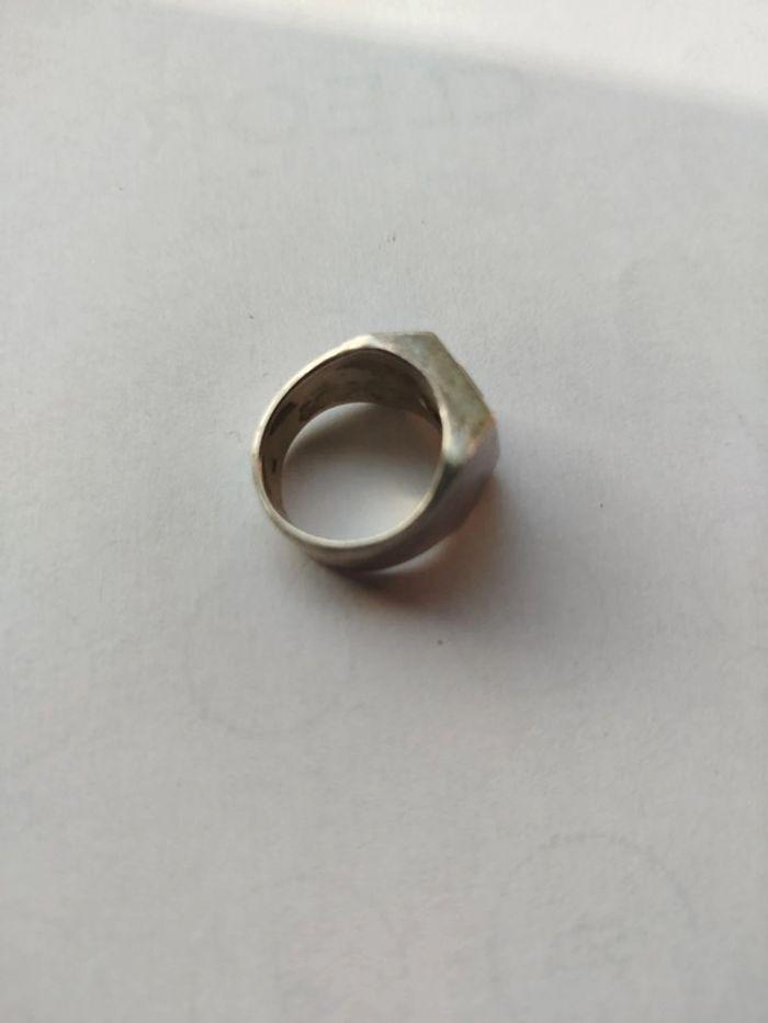 Bague chevalière argent homme taille 58 - photo numéro 3