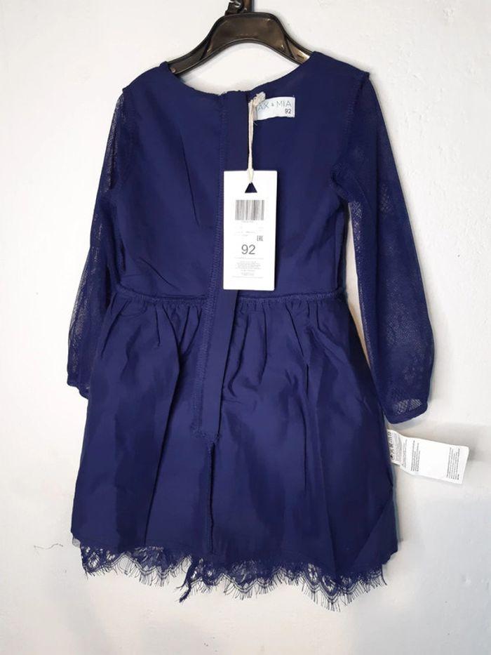 Robe dentelle bleu marine taille Max & Mia 92 cm 2 ans - photo numéro 13