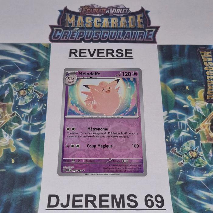 Carte Pokémon Mélodelfe Reverse 079/167 EV06 Mascarade Crépusculaire TWM FR